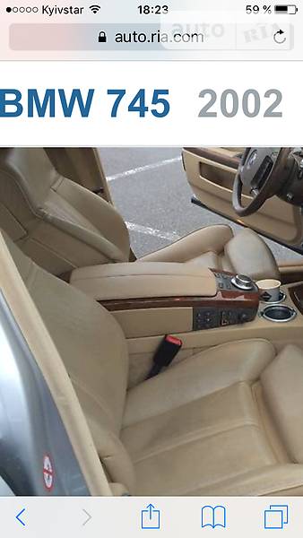 Седан BMW 7 Series 2002 в Киеве