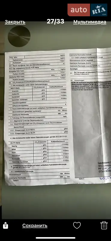 Хетчбек BMW I3 2020 в Одесі документ 4 фото Хетчбек BMW I3 2020 в Одесі документ