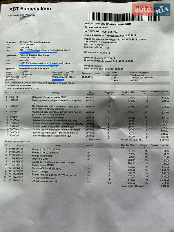 Мотоцикл Туризм BMW R 1200GS 2013 в Романове