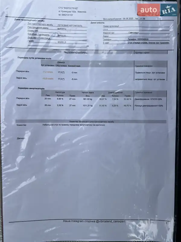 Внедорожник / Кроссовер BMW X1 2011 в Киеве документ