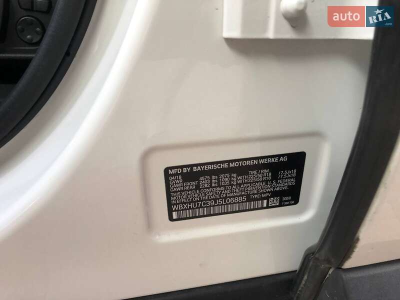 Позашляховик / Кросовер BMW X1 2018 в Києві