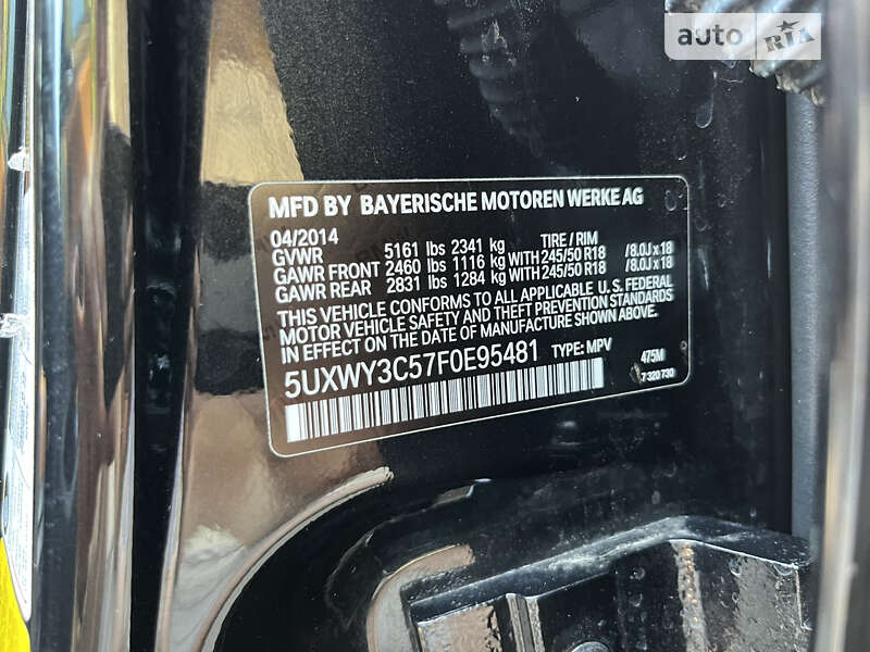 Внедорожник / Кроссовер BMW X3 2014 в Киеве