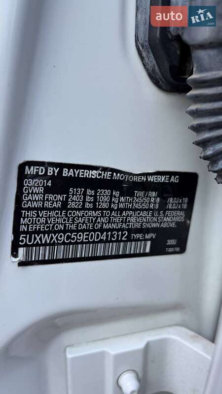 Внедорожник / Кроссовер BMW X3 2014 в Львове