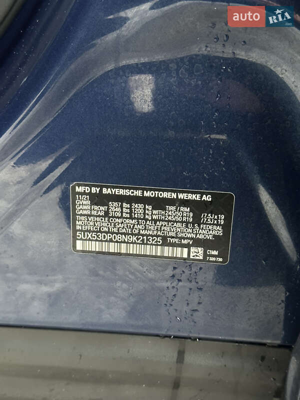 Внедорожник / Кроссовер BMW X3 2021 в Ромнах