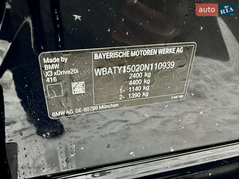 Внедорожник / Кроссовер BMW X3 2021 в Ровно