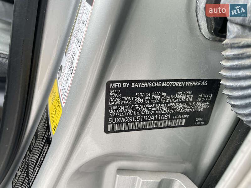 Внедорожник / Кроссовер BMW X3 2012 в Львове