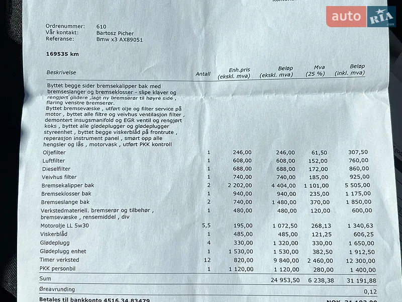 Позашляховик / Кросовер BMW X3 2005 в Нововолинську документ