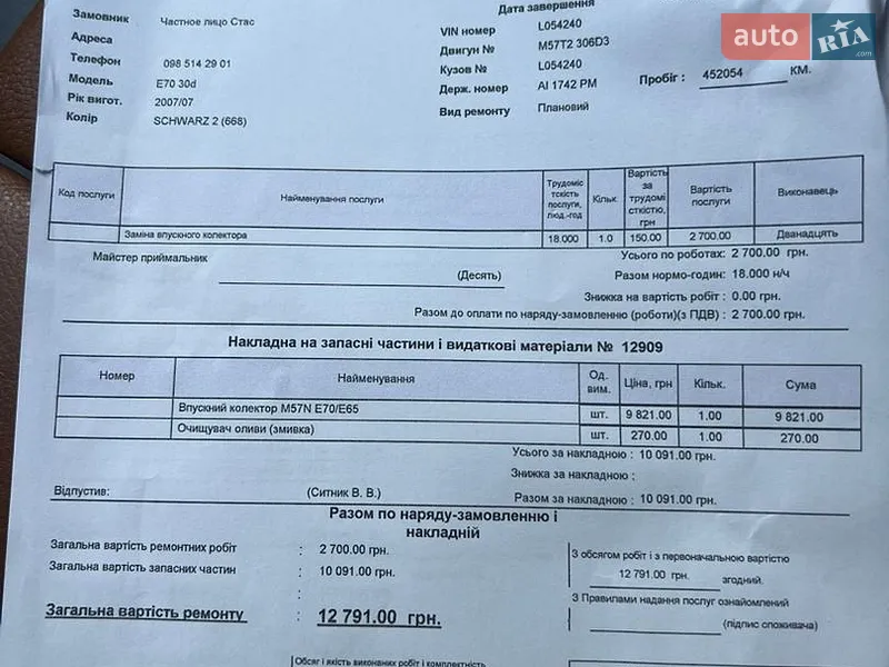 Позашляховик / Кросовер BMW X5 2008 в Ірпені документ
