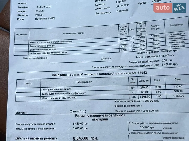 Позашляховик / Кросовер BMW X5 2008 в Ірпені документ