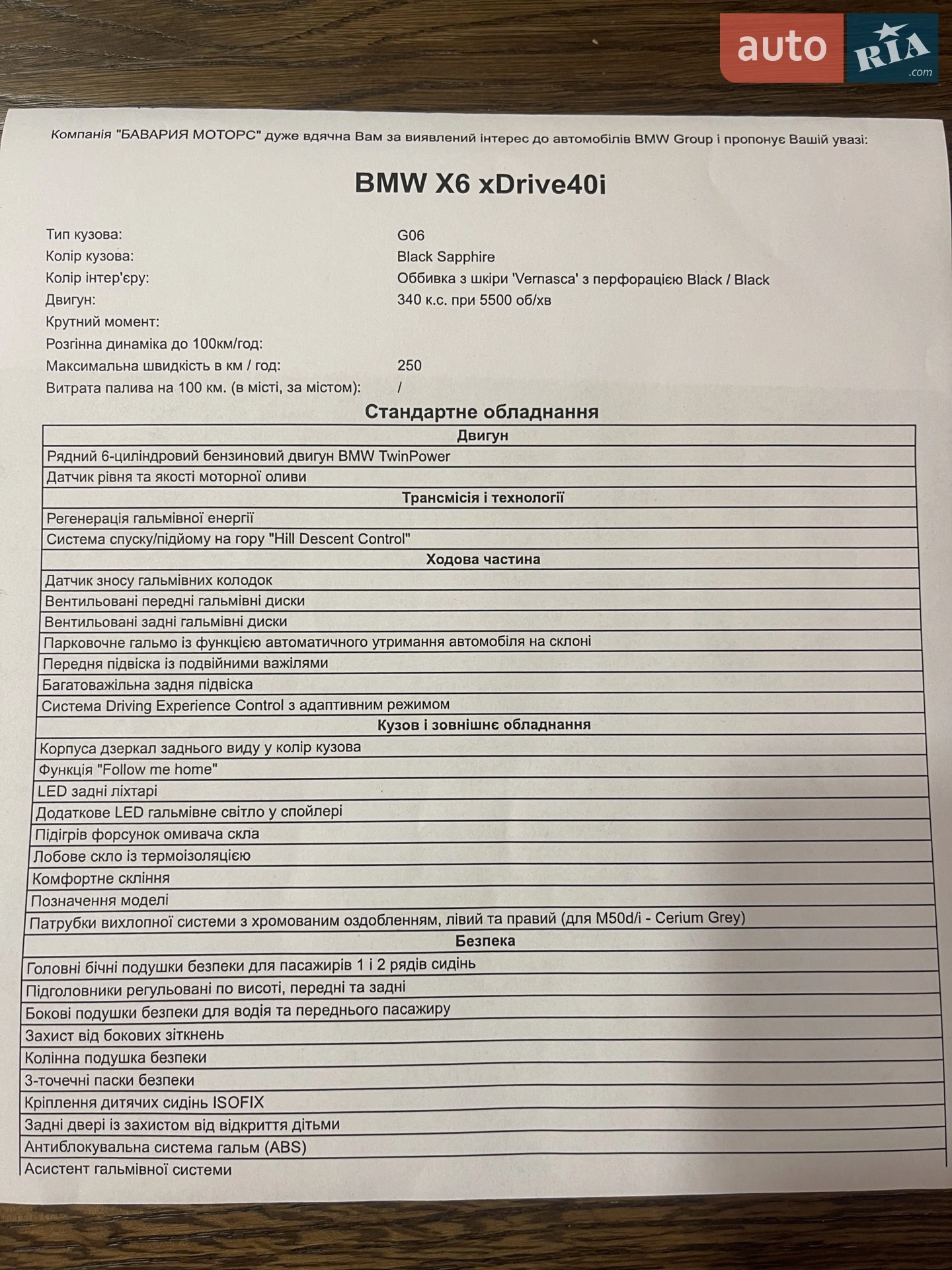 BMW X6 2021 VIN WBACY610309K13122 фото оголошення 9 з 9