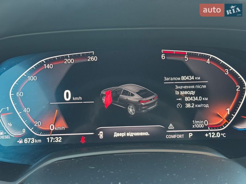 Внедорожник / Кроссовер BMW X6 2022 в Киеве