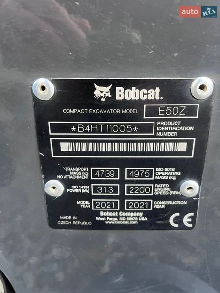 Миниэкскаватор Bobcat E42 2021 в Ивано-Франковске