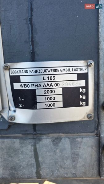 Для перевозки животных - прицеп Bockmann L 186 2005 в Житомире