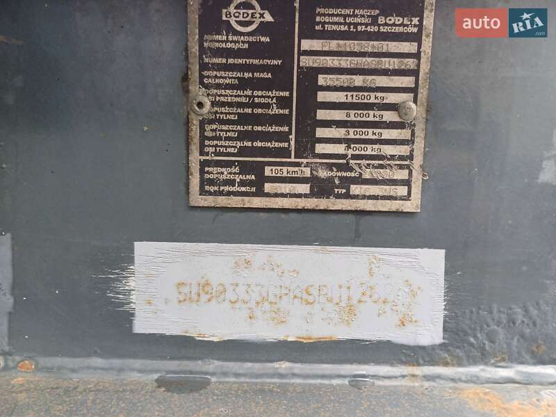 Самосвал полуприцеп Bodex KIS 3W-S 2010 в Одессе