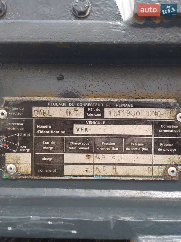 Цистерна напівпричіп BSL STC-1M 1985 в Львові