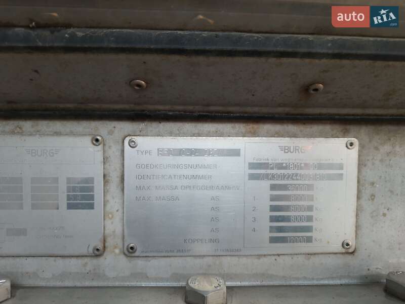Цистерна полуприцеп Burg Burg 2004 в Гайсине фото 8 Цистерна полуприцеп Burg Burg 2004 в Гайсине