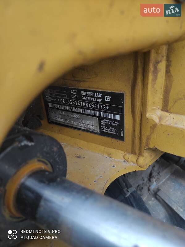 Миниэкскаватор Caterpillar 301.8 2021 в Умани фото 10 Миниэкскаватор Caterpillar 301.8 2021 в Умани