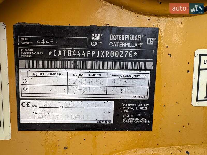 Экскаватор погрузчик Caterpillar 444 2014 в Львове