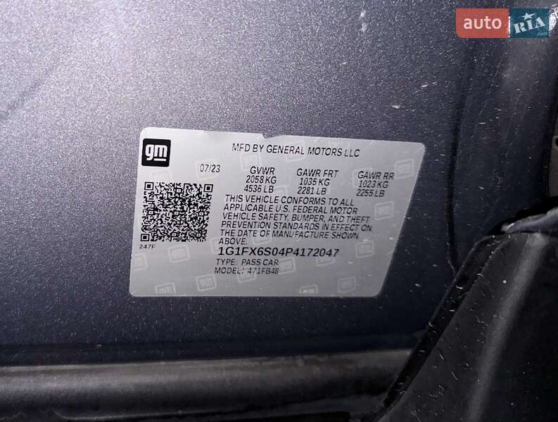 Хэтчбек Chevrolet Bolt EV 2023 в Жмеринке