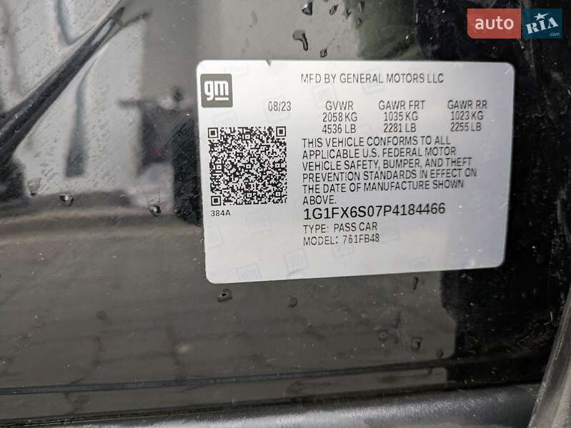 Хэтчбек Chevrolet Bolt EV 2023 в Ивано-Франковске