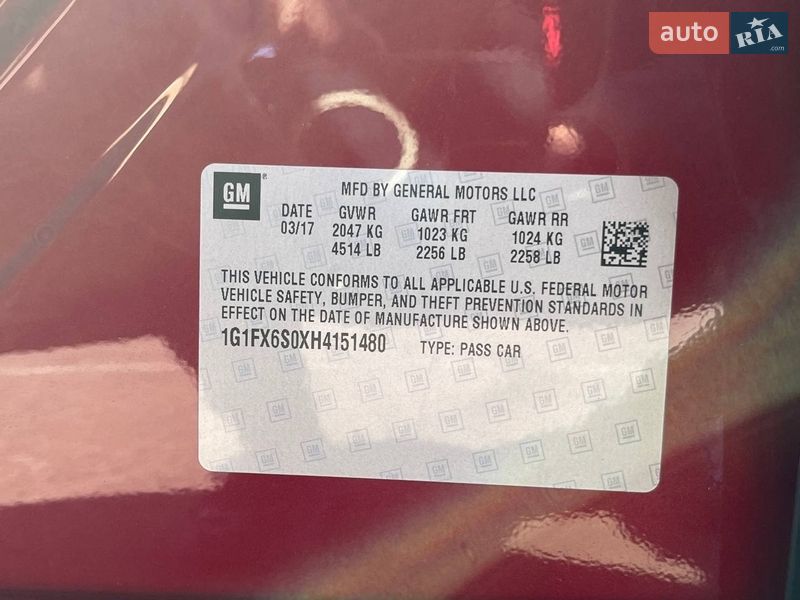 Хетчбек Chevrolet Bolt EV 2017 в Миколаєві