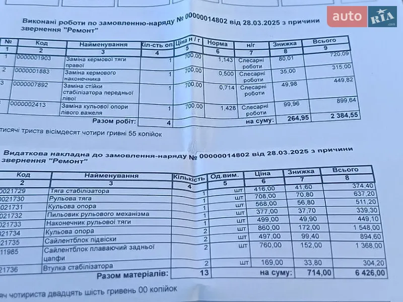 Седан Chevrolet Evanda 2004 в Киеве документ