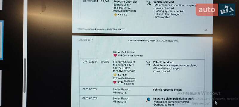 Внедорожник / Кроссовер Chevrolet Trax 2020 в Житомире