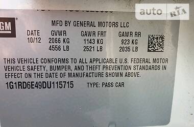 Хетчбек Chevrolet Volt 2013 в 