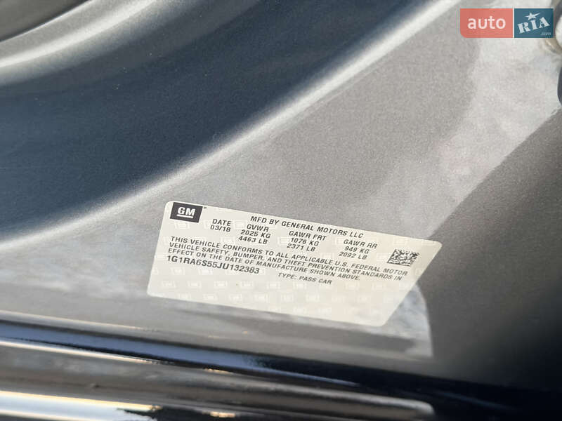 Хэтчбек Chevrolet Volt 2018 в Виннице