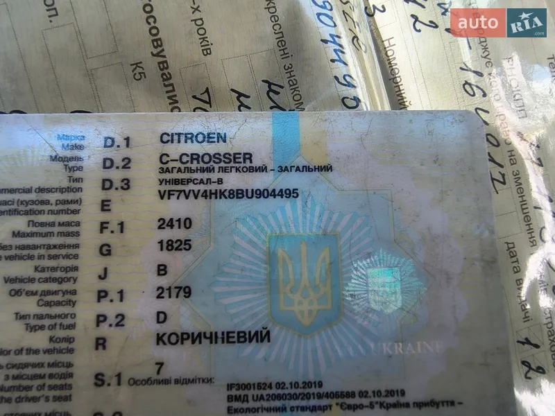 Внедорожник / Кроссовер Citroen C-Crosser 2011 в Рожнятове документ