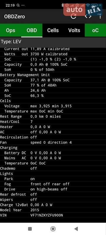Хэтчбек Citroen C-Zero 2015 в Луцке фото 23 Хэтчбек Citroen C-Zero 2015 в Луцке