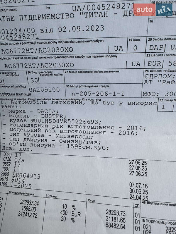 Внедорожник / Кроссовер Dacia Duster 2016 в Кролевце фото 26 Внедорожник / Кроссовер Dacia Duster 2016 в Кролевце