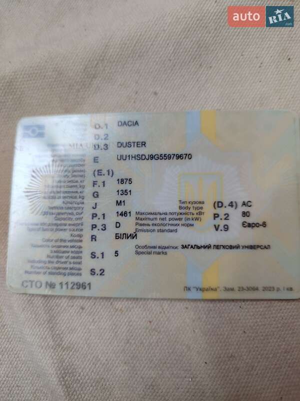 Внедорожник / Кроссовер Dacia Duster 2016 в Львове