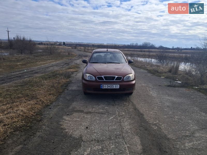 2006 Daewoo Lanos, VIN Y6DTF69YD6W304570:plate — фото 1 (autoria)