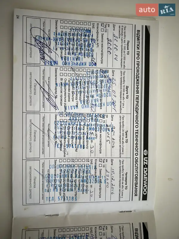 Хэтчбек Daewoo Matiz 2013 в Киеве документ