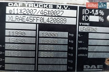 Грузовой фургон DAF LF 2012 в Ратным фото 9 Грузовой фургон DAF LF 2012 в Ратным