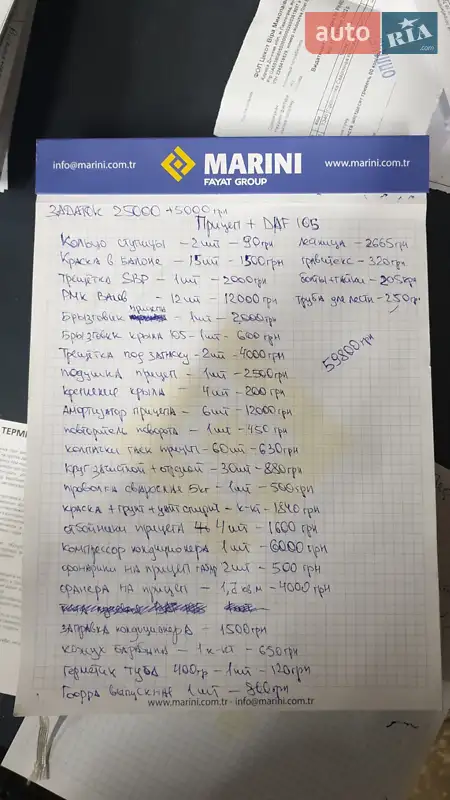 Тентованый DAF XF 105 2007 в Павлограде документ 8 фото Тентованый DAF XF 105 2007 в Павлограде документ