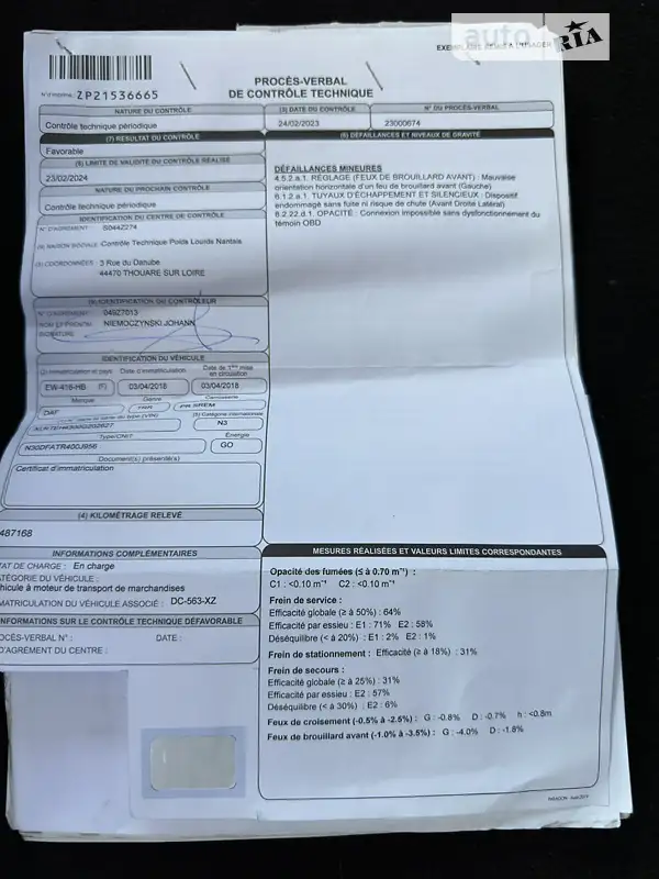 Тягач DAF XF 106 2018 в Виннице документ