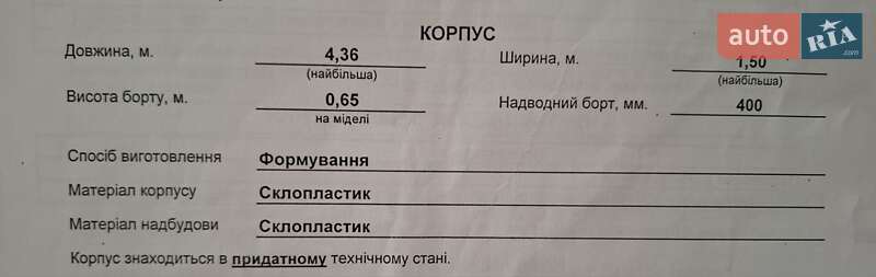 Човен Дельта Дельта 1980 в Кременчуці