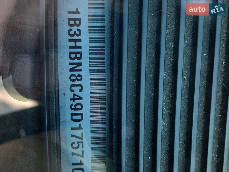 2009 Dodge Caliber, VIN 1B3HBN8C49D175710:plate — фото 1 (autoria)