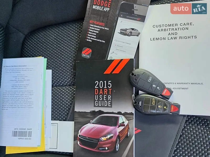 Седан Dodge Dart 2015 в Запорожье документ