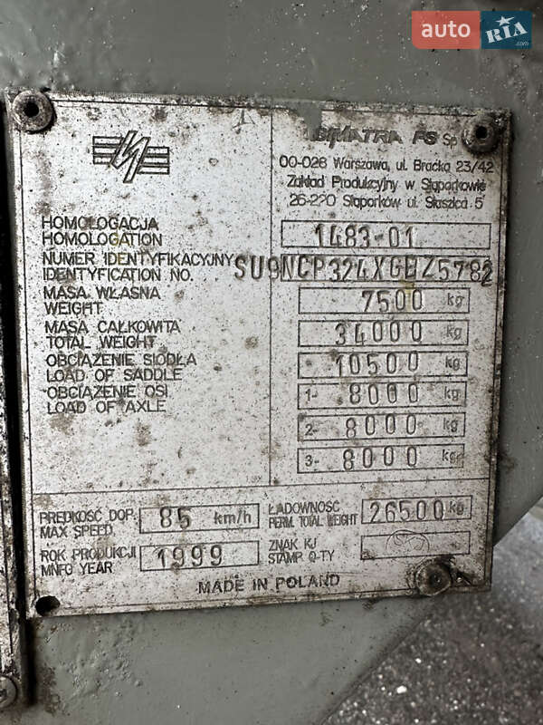 Цистерна напівпричіп ENERCO NC-32X 1999 в Хмельницькому