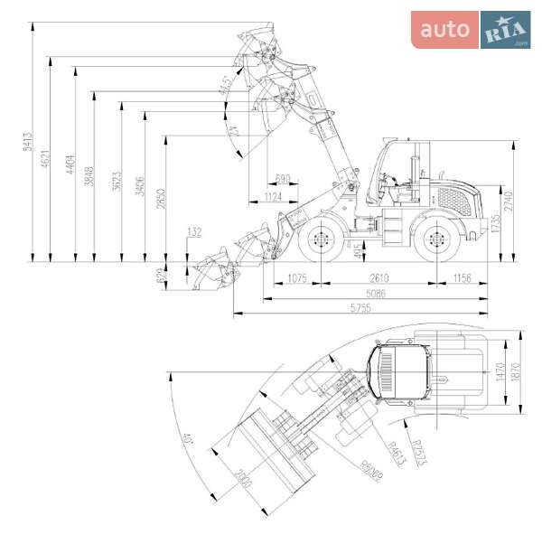 Фронтальный погрузчик Everun  2500F 2025 в Берегово