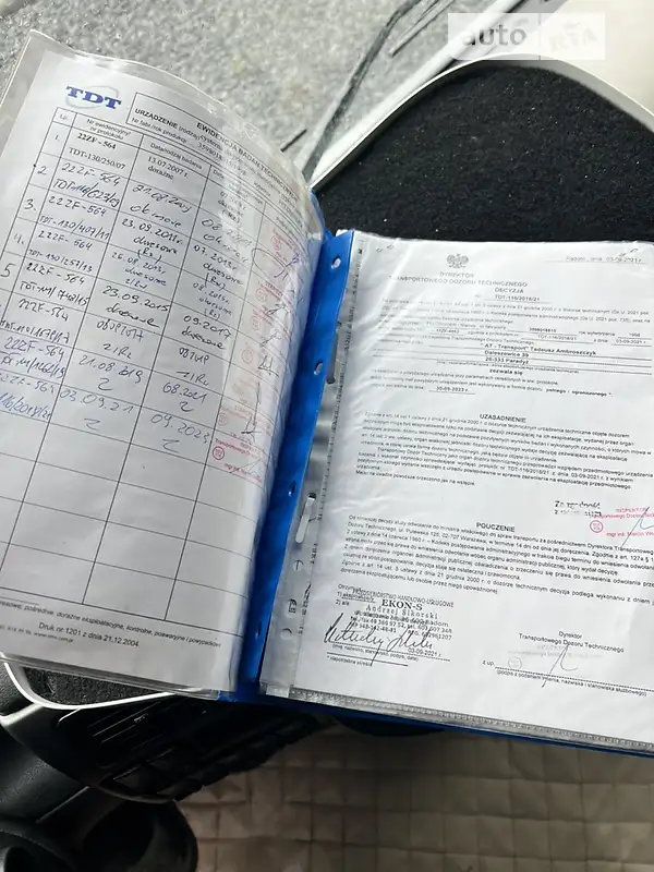 Цистерна полуприцеп Feldbinder EUT 2000 в Одессе документ