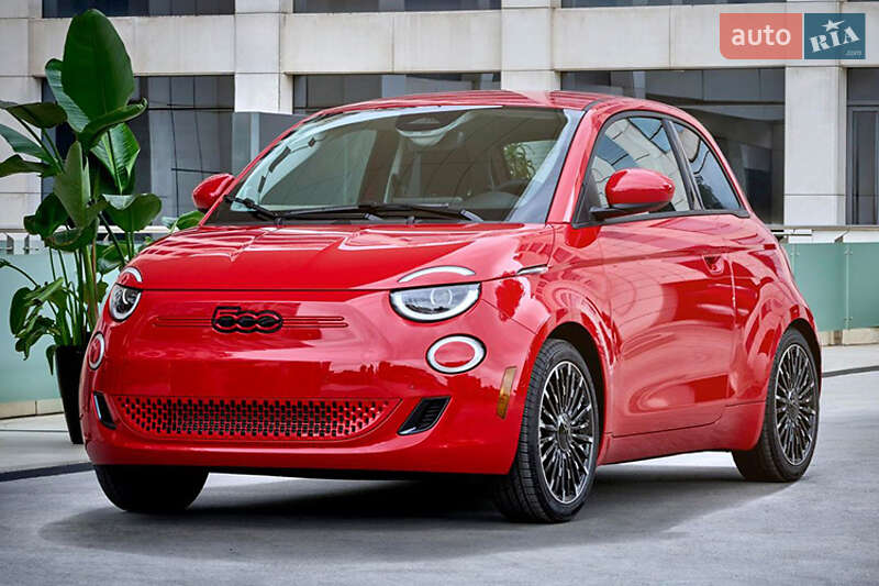 2023 Fiat 500 E RED, VIN ZFAFFAA43RX204609:plate — zdjęcie 1 (autoria)
