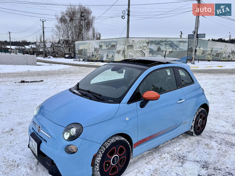 2015 Fiat 500E, VIN 3C3CFFGE2FT623443:plate — zdjęcie 1 (autoria)