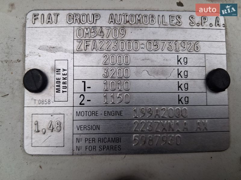 Вантажний фургон Fiat Doblo 2012 в Києві