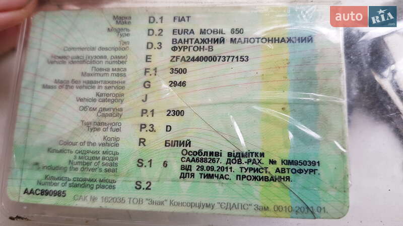 Дом на колесах Fiat Ducato 2004 в Киеве