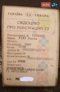 Хэтчбек Fiat Panda 1987 в 