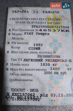 Универсал Fiat Tempra 1994 в 